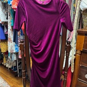 Vince Purple Sheath Dress with Peter Pan Collar